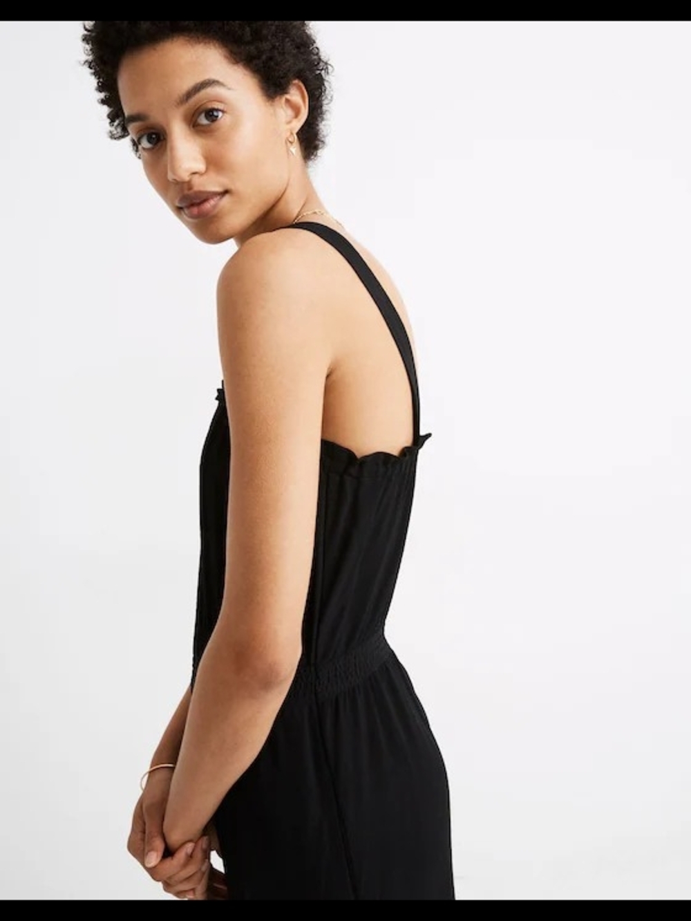 Madewell Smocked Tank Jumsuit  **archived style** READ - Picture 2 of 5